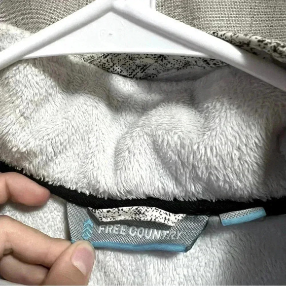 Free Country | Zip Up Rain Defense Jacket White Black Women’s Medium - Picture 5 of 6